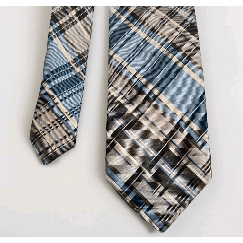 Ralph Lauren CHAPS -‎ Men's Navy, Blue & Turquoise Plaid Neck Tie